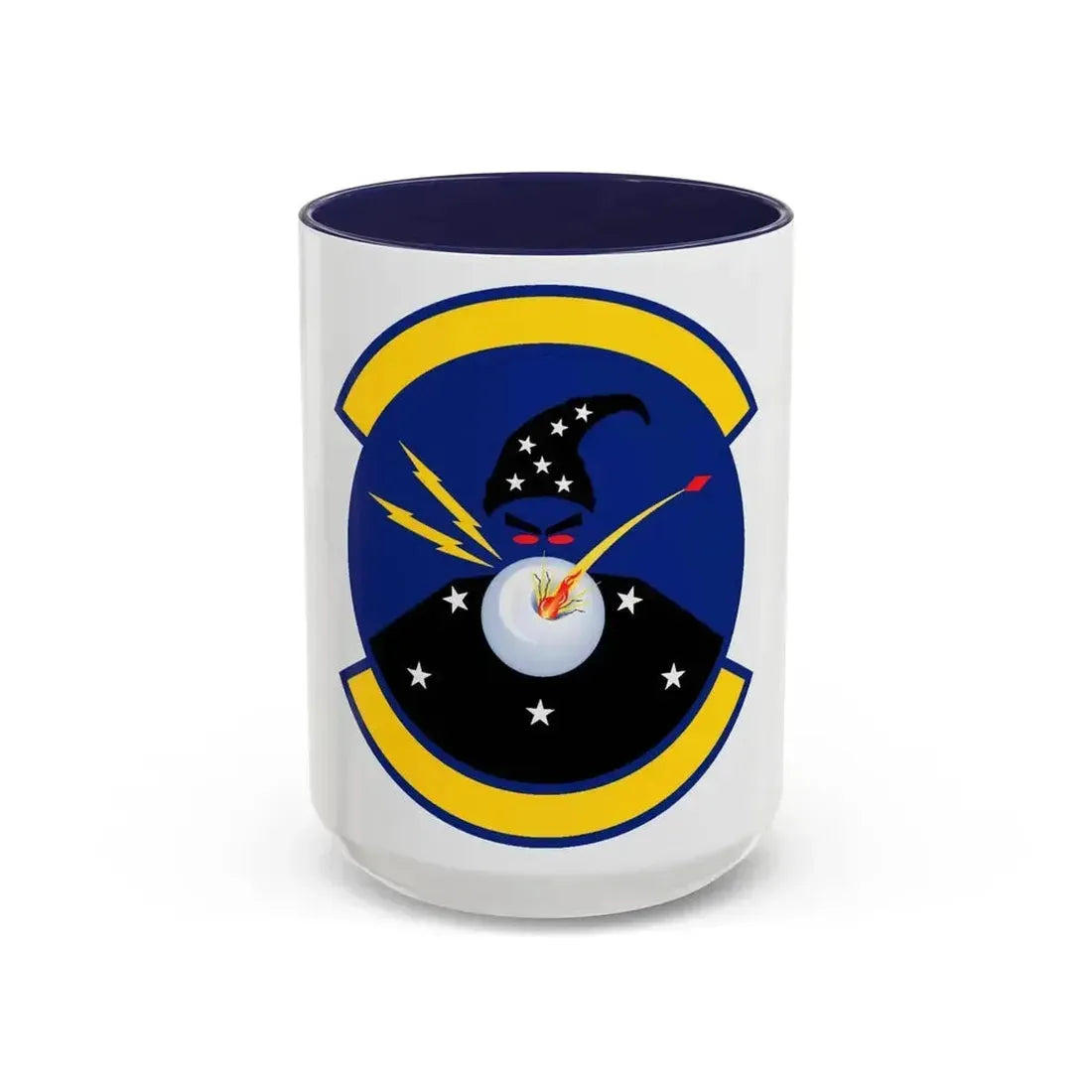 411 Flight Test Squadron AFMC (U.S. Air Force) Accent Coffee Mug 15oz Navy - Go Mug Yourself