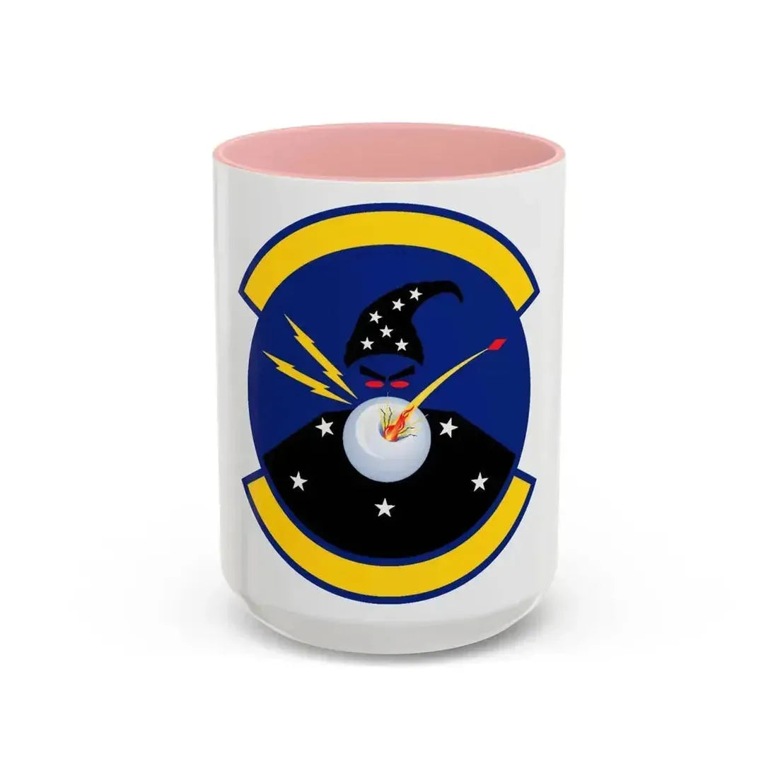 411 Flight Test Squadron AFMC (U.S. Air Force) Accent Coffee Mug 15oz Pink - Go Mug Yourself