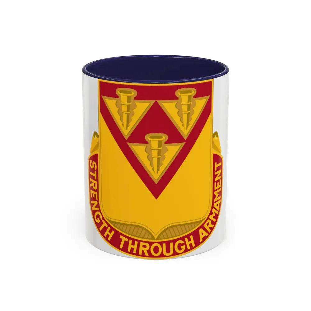 411 Ordnance Battalion (U.S. Army) Accent Coffee Mug 11oz Navy - Go Mug Yourself