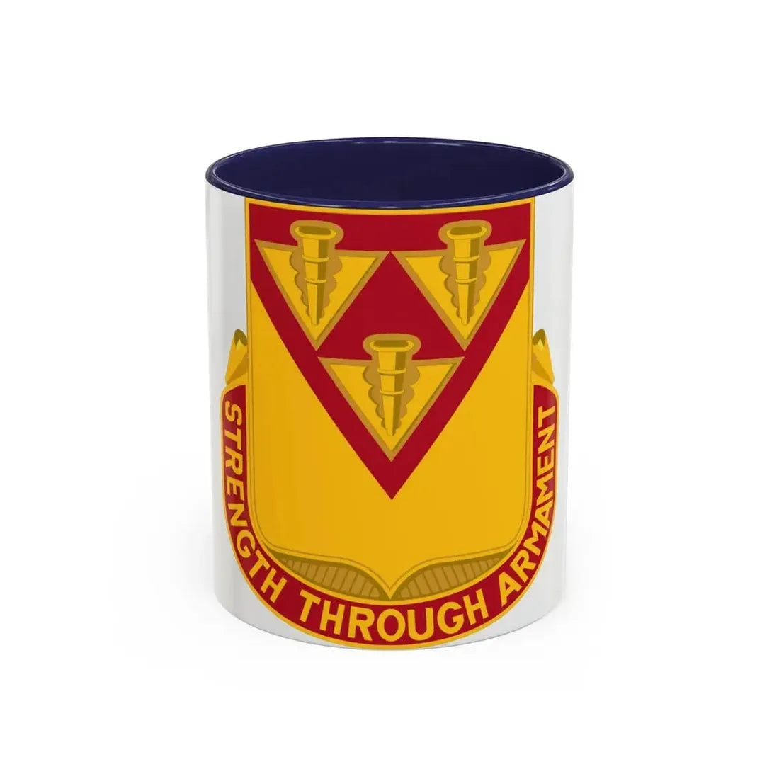 411 Ordnance Battalion (U.S. Army) Accent Coffee Mug 11oz Navy - Go Mug Yourself