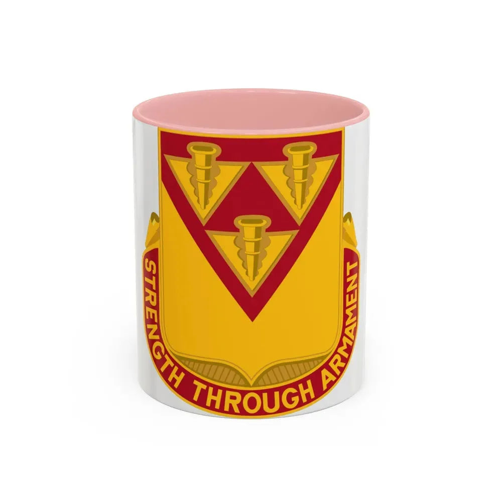411 Ordnance Battalion (U.S. Army) Accent Coffee Mug 11oz Pink - Go Mug Yourself