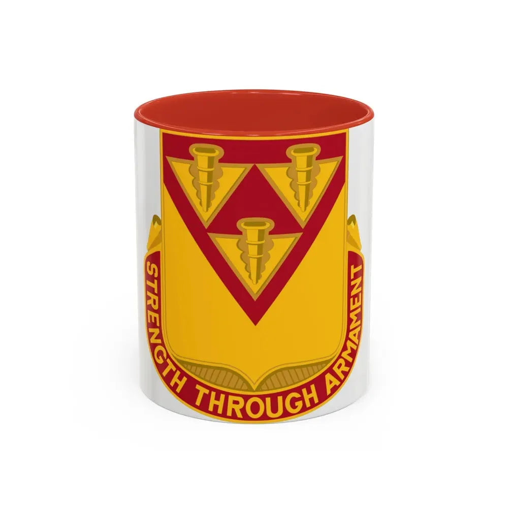 411 Ordnance Battalion (U.S. Army) Accent Coffee Mug 11oz Red - Go Mug Yourself
