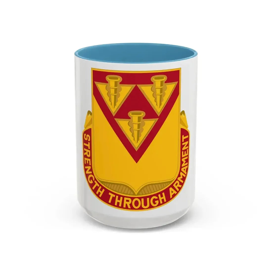 411 Ordnance Battalion (U.S. Army) Accent Coffee Mug 15oz Light Blue - Go Mug Yourself