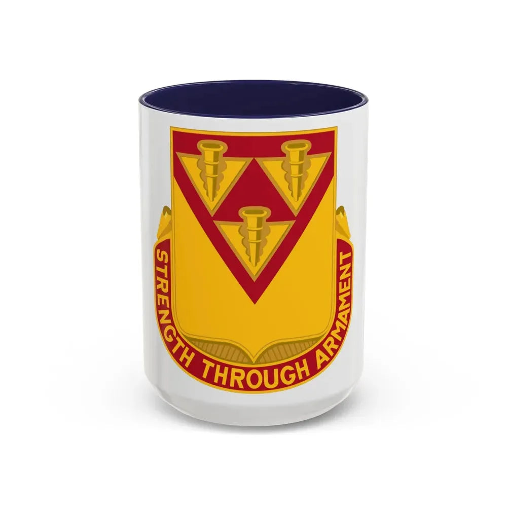 411 Ordnance Battalion (U.S. Army) Accent Coffee Mug 15oz Navy - Go Mug Yourself
