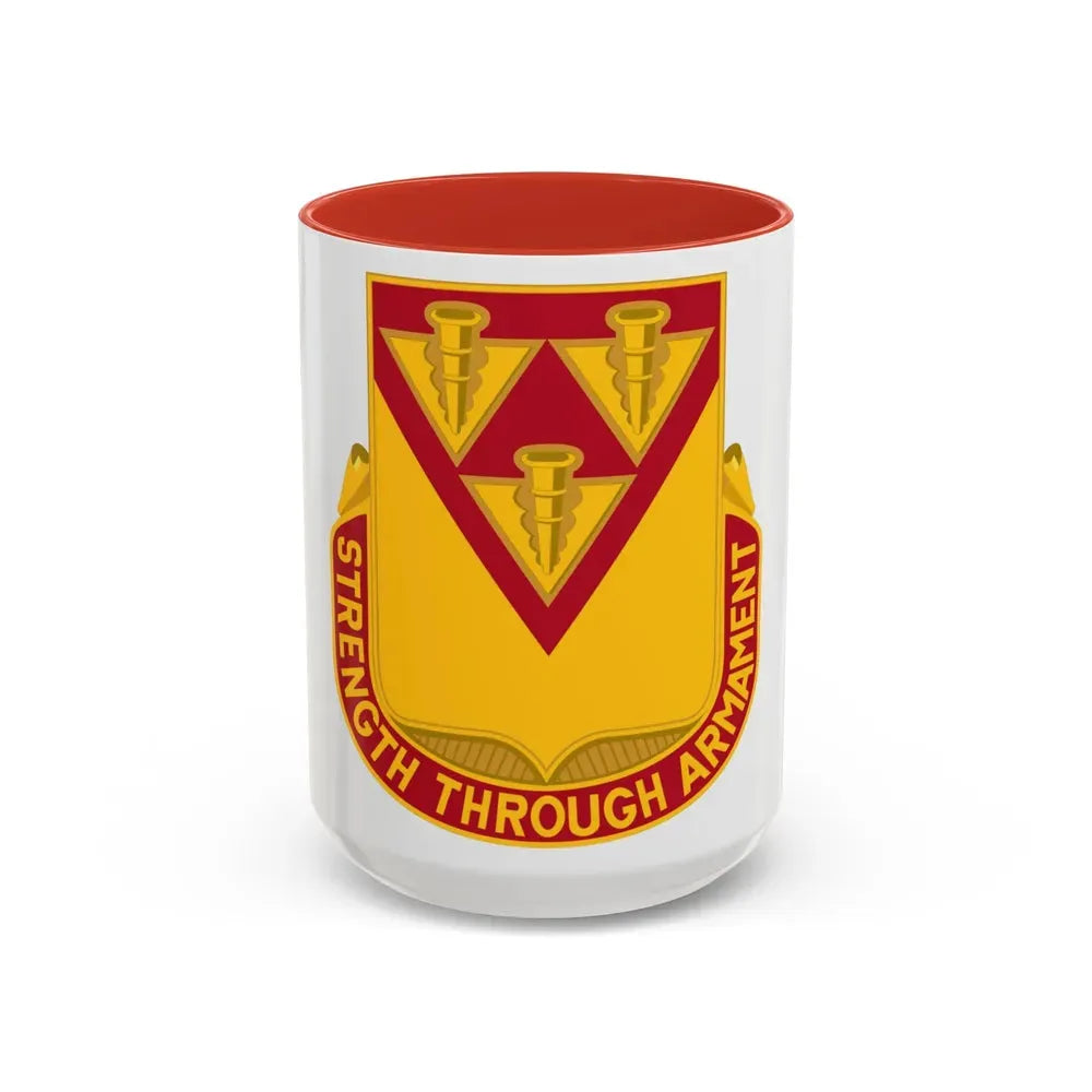 411 Ordnance Battalion (U.S. Army) Accent Coffee Mug 15oz Red - Go Mug Yourself