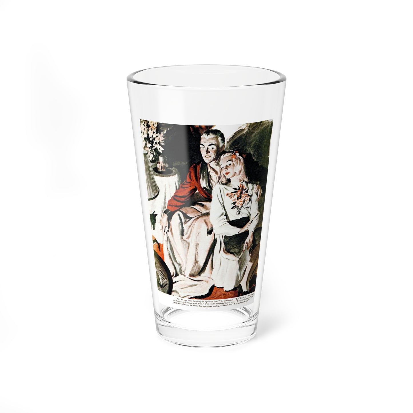 Love Makes a Man Young (1), Redbook, July 1945 - Pint Glass 16oz