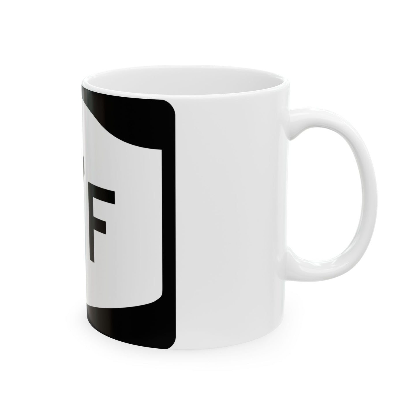 NY-17F (New York) (Road Sign) White Coffee Mug
