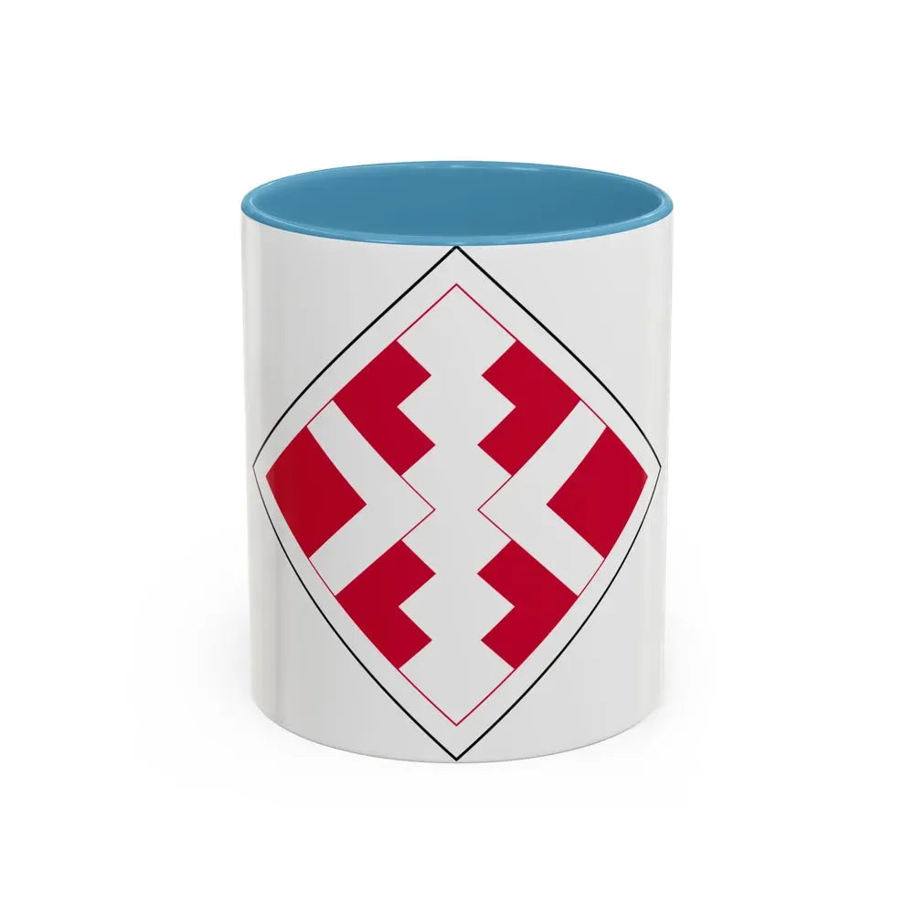 411th Engineer Brigade (U.S. Army) Accent Coffee Mug 11oz Light Blue - Go Mug Yourself