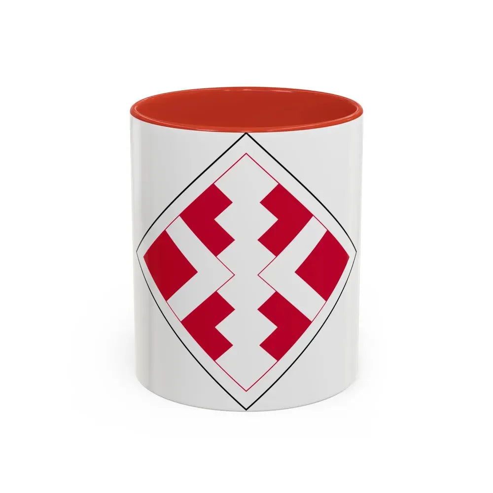 411th Engineer Brigade (U.S. Army) Accent Coffee Mug 11oz Red - Go Mug Yourself