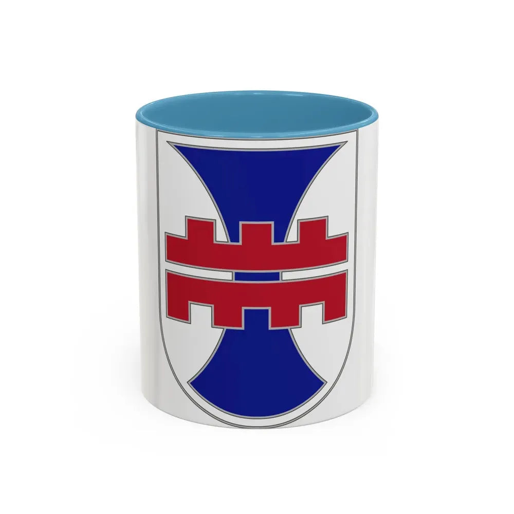 412 Engineer Command (U.S. Army) Accent Coffee Mug 11oz Light Blue - Go Mug Yourself