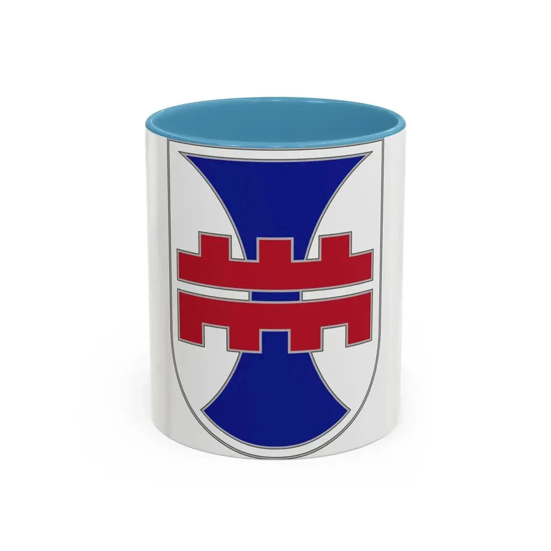412 Engineer Command (U.S. Army) Accent Coffee Mug 11oz Light Blue - Go Mug Yourself