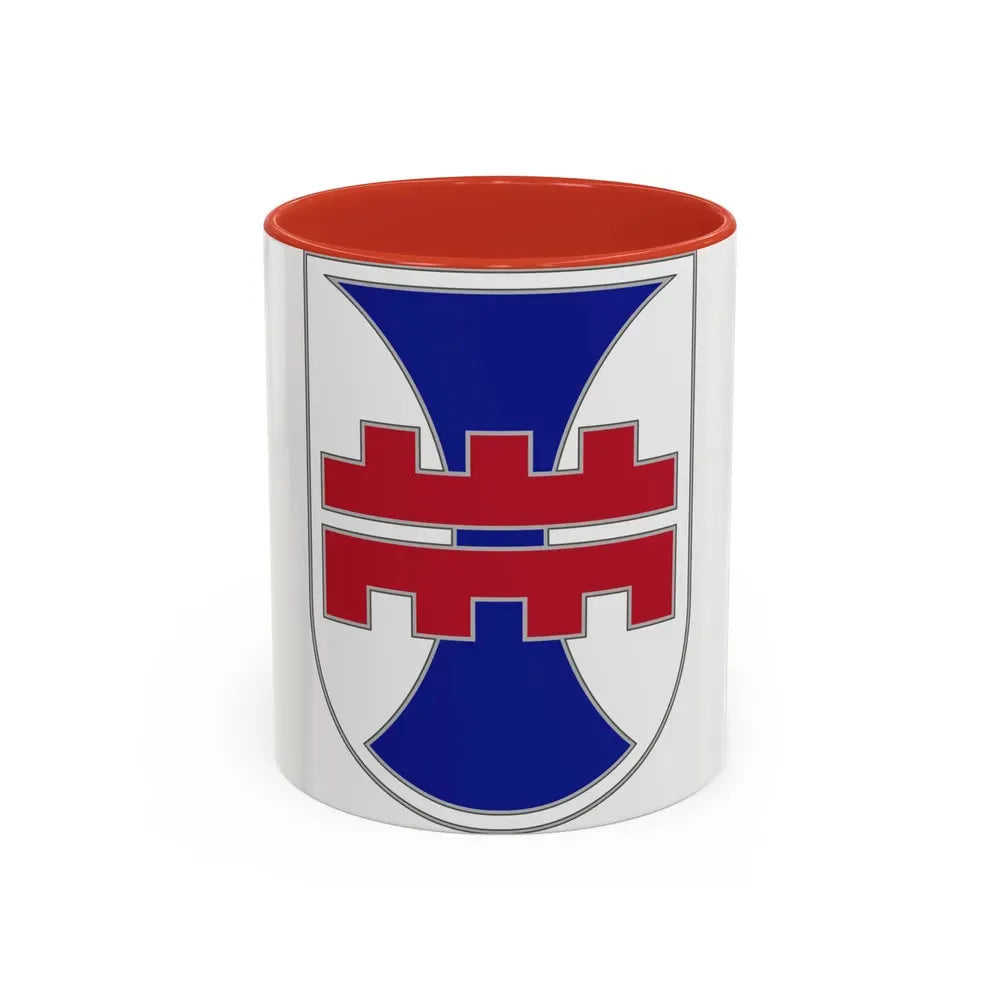 412 Engineer Command (U.S. Army) Accent Coffee Mug 11oz Red - Go Mug Yourself