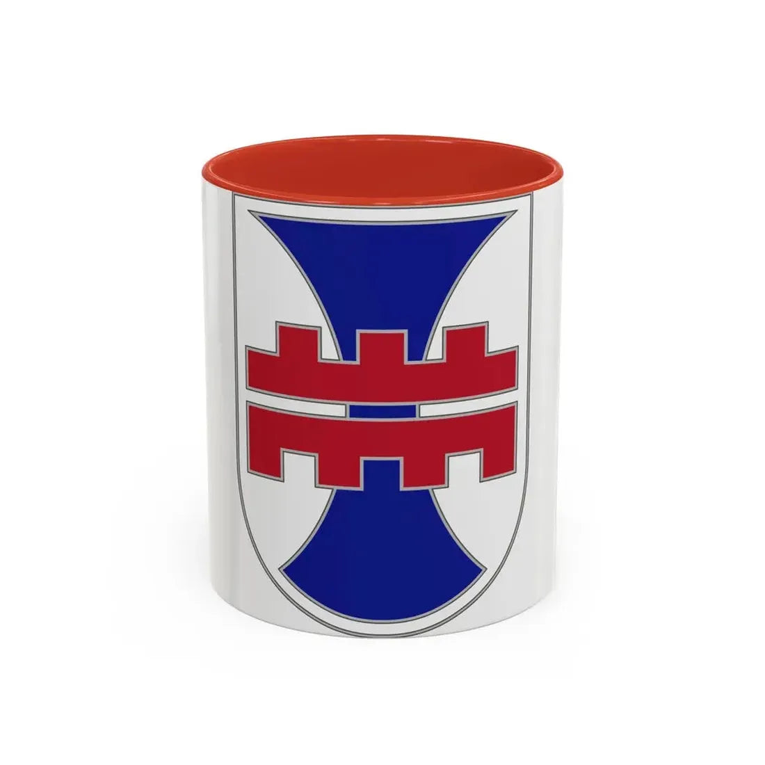 412 Engineer Command (U.S. Army) Accent Coffee Mug 11oz Red - Go Mug Yourself