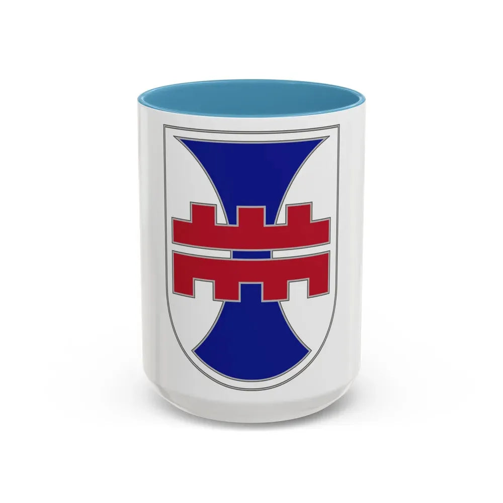 412 Engineer Command (U.S. Army) Accent Coffee Mug 15oz Light Blue - Go Mug Yourself