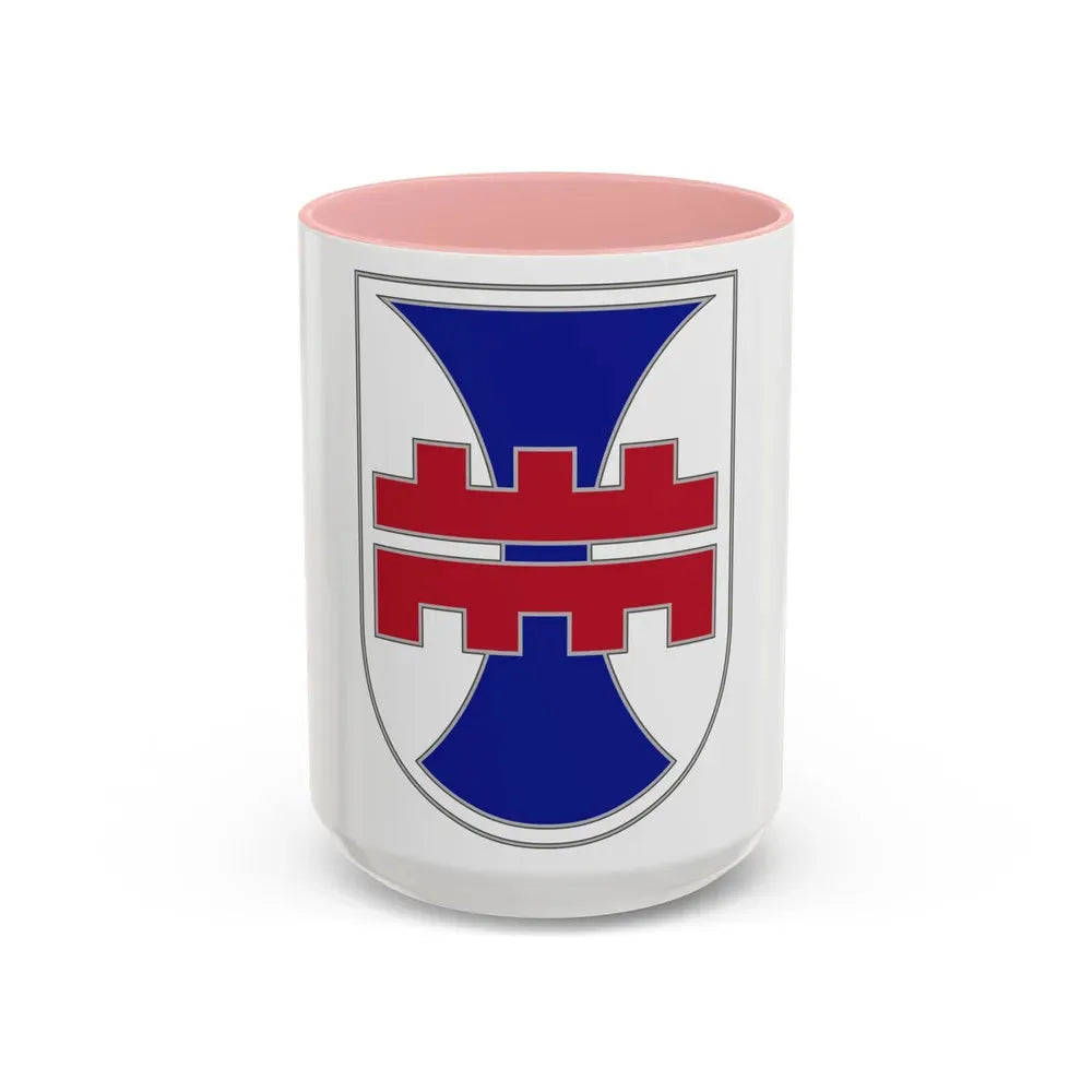 412 Engineer Command (U.S. Army) Accent Coffee Mug 15oz Pink - Go Mug Yourself