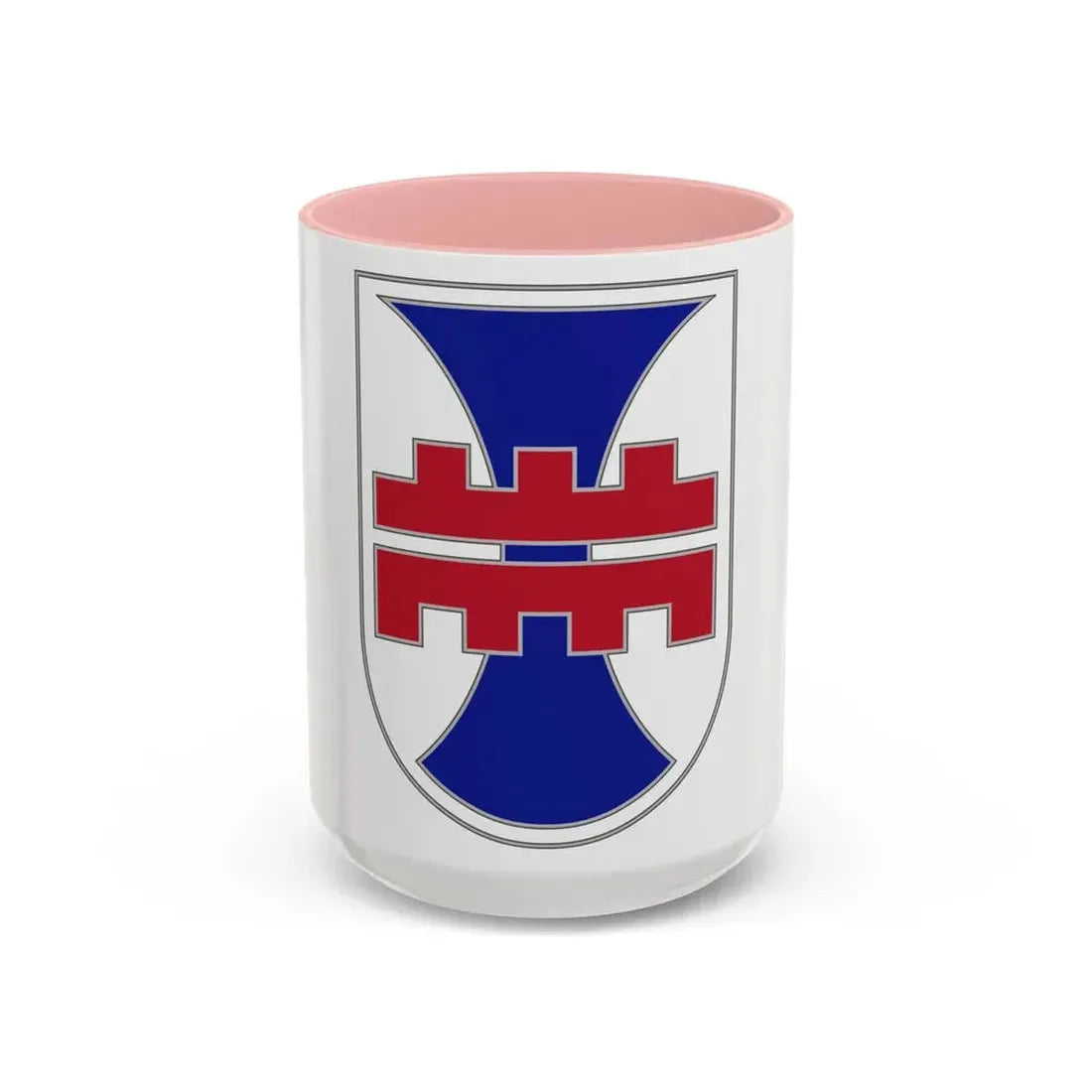 412 Engineer Command (U.S. Army) Accent Coffee Mug 15oz Pink - Go Mug Yourself