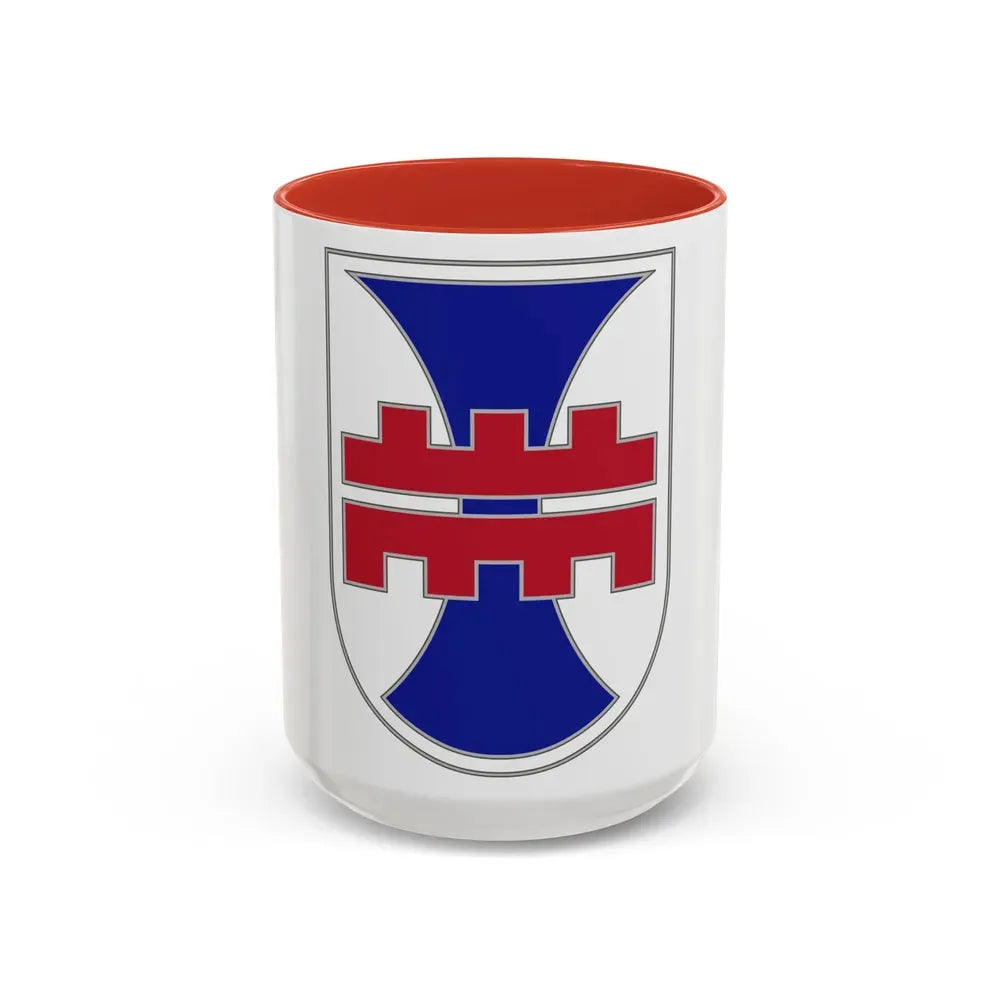 412 Engineer Command (U.S. Army) Accent Coffee Mug 15oz Red - Go Mug Yourself
