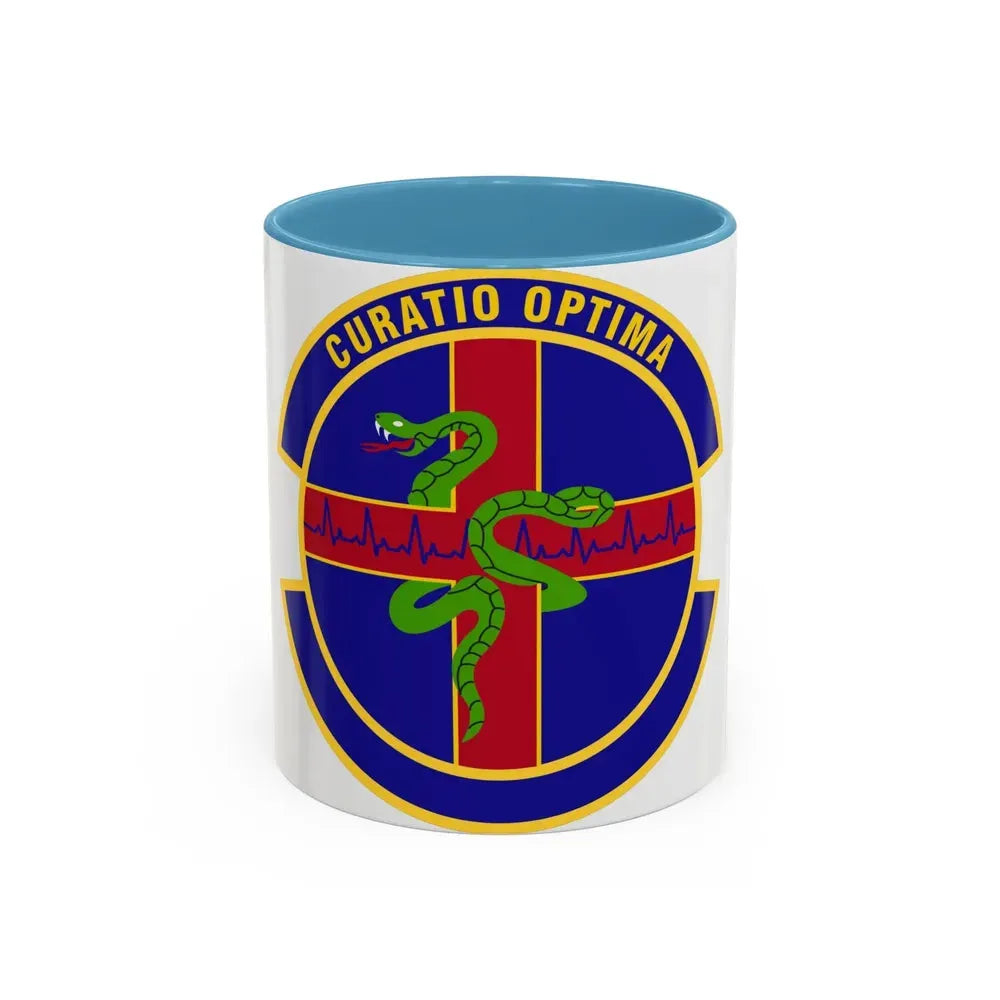 412 Healthcare Operations Squadron AFMC (U.S. Air Force) Accent Coffee Mug 11oz Light Blue - Go Mug Yourself