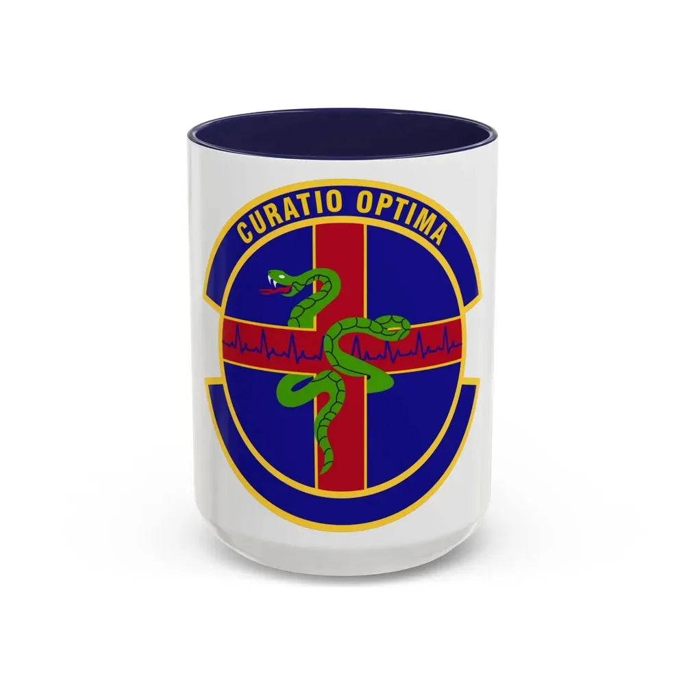 412 Healthcare Operations Squadron AFMC (U.S. Air Force) Accent Coffee Mug 15oz Navy - Go Mug Yourself