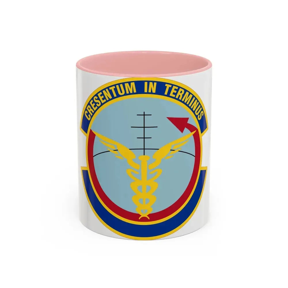 412 Operational Medical Readiness Squadron AFMC (U.S. Air Force) Accent Coffee Mug 11oz Pink - Go Mug Yourself