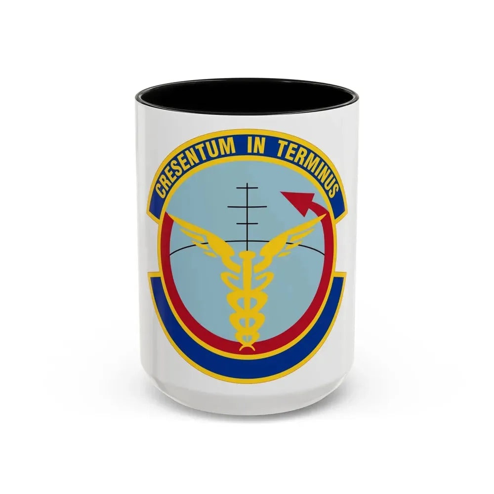 412 Operational Medical Readiness Squadron AFMC (U.S. Air Force) Accent Coffee Mug 15oz Black - Go Mug Yourself