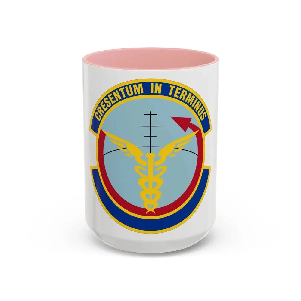 412 Operational Medical Readiness Squadron AFMC (U.S. Air Force) Accent Coffee Mug 15oz Pink - Go Mug Yourself