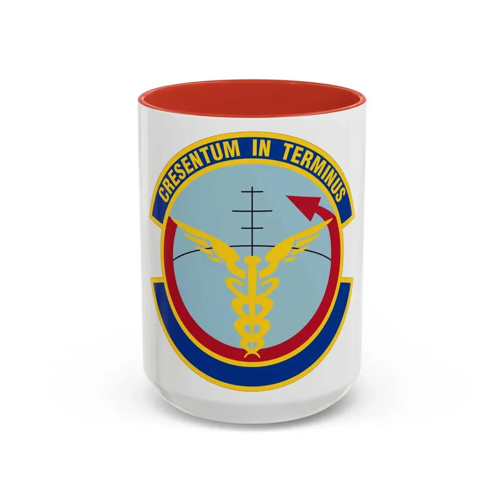 412 Operational Medical Readiness Squadron AFMC (U.S. Air Force) Accent Coffee Mug 15oz Red - Go Mug Yourself
