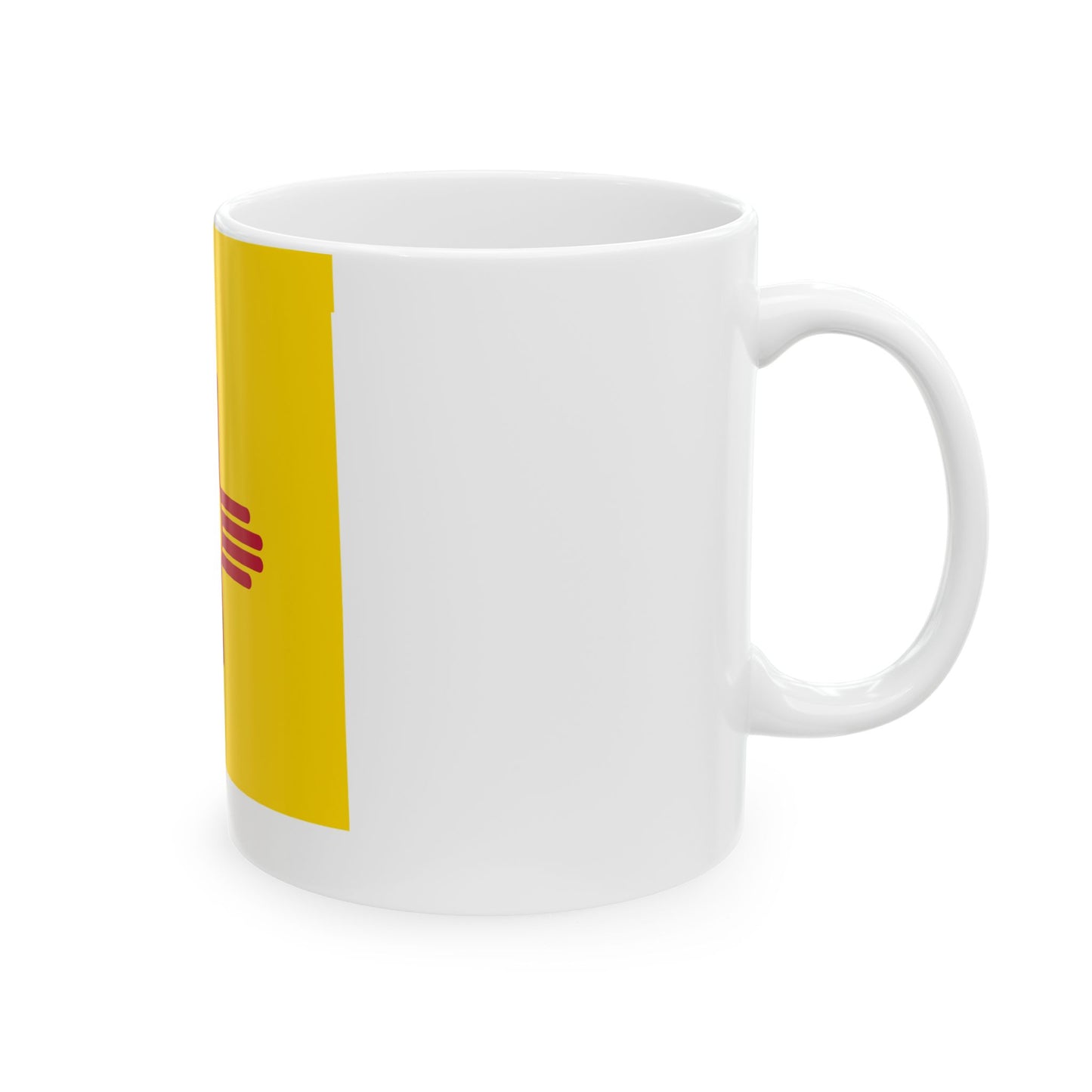 Flag-map of New Mexico (United States) White Coffee Mug