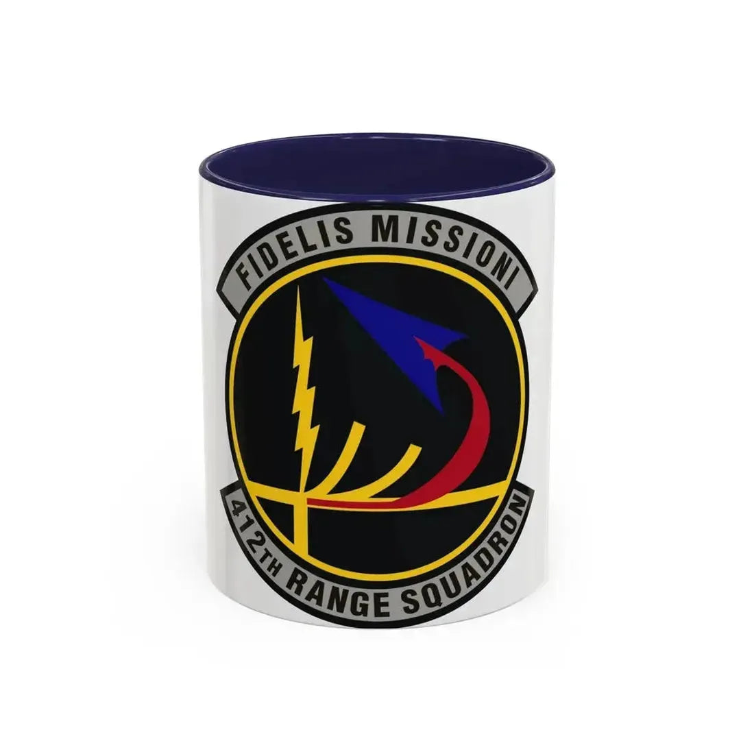 412th Range Squadron (U.S. Air Force) Accent Coffee Mug 11oz Navy - Go Mug Yourself