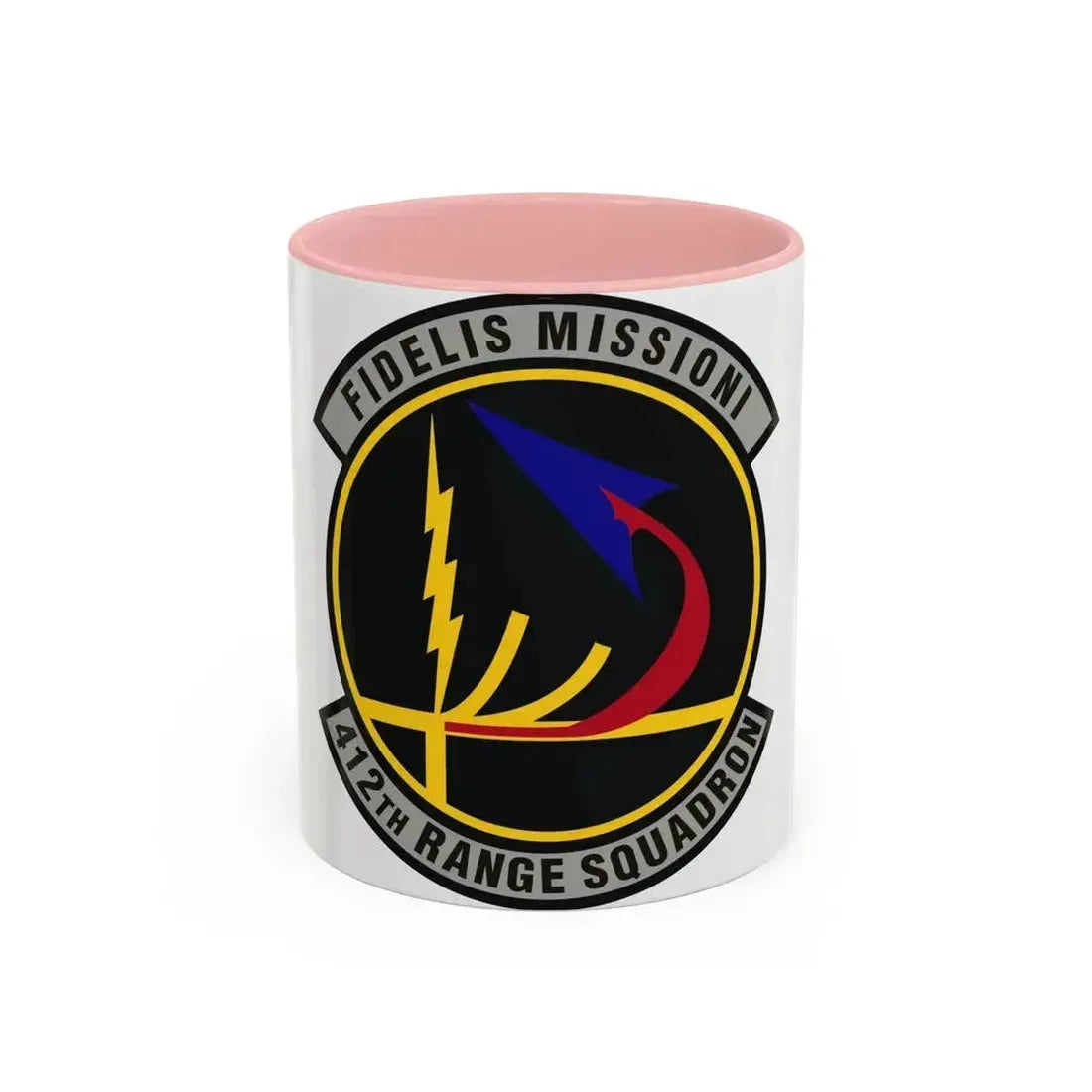 412th Range Squadron (U.S. Air Force) Accent Coffee Mug 11oz Pink - Go Mug Yourself