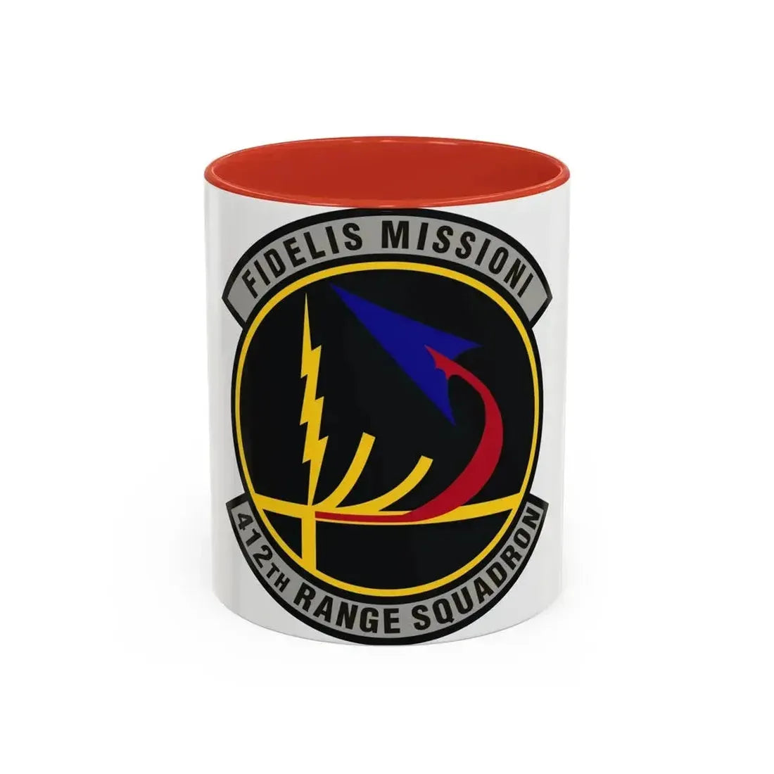 412th Range Squadron (U.S. Air Force) Accent Coffee Mug 11oz Red - Go Mug Yourself