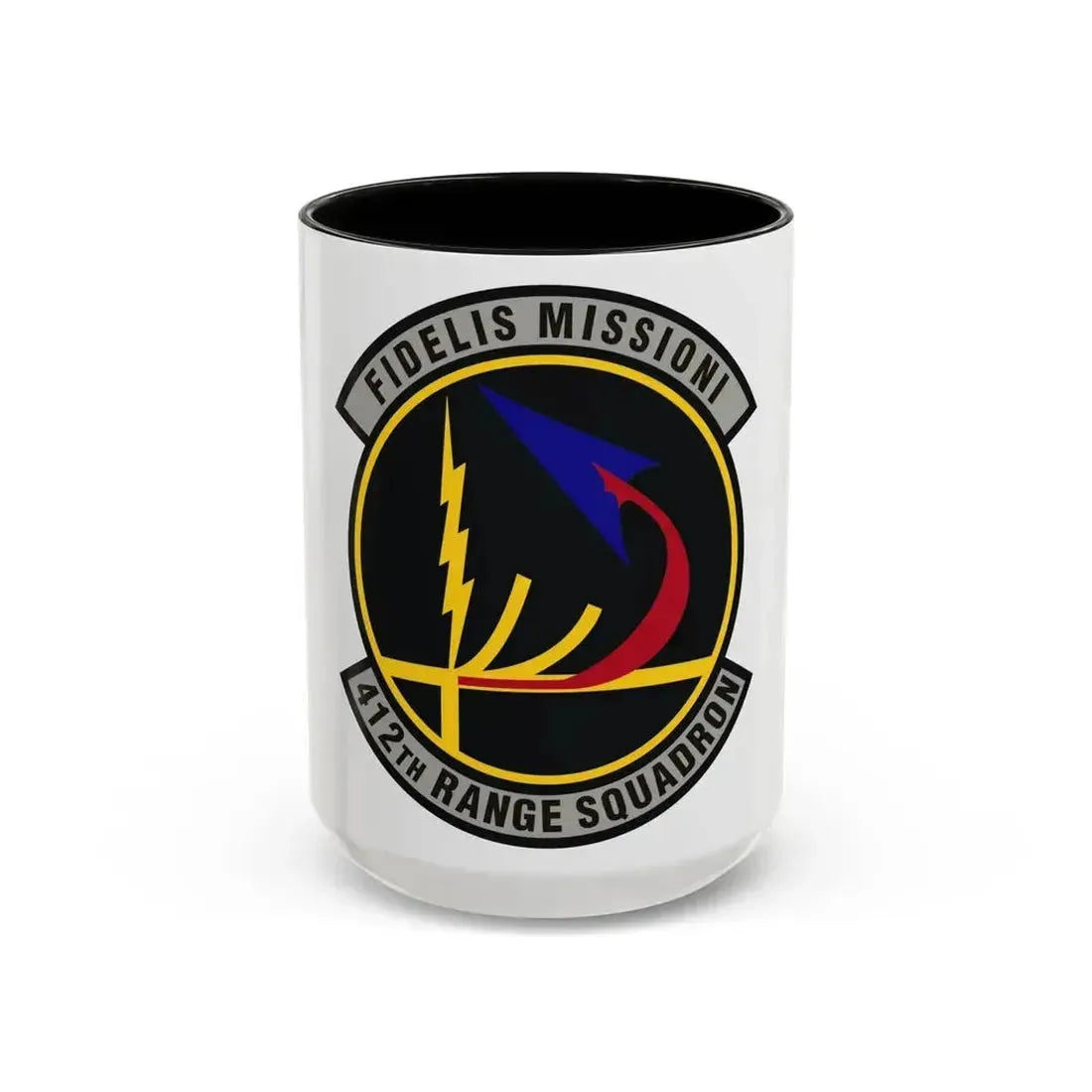 412th Range Squadron (U.S. Air Force) Accent Coffee Mug 15oz Black - Go Mug Yourself