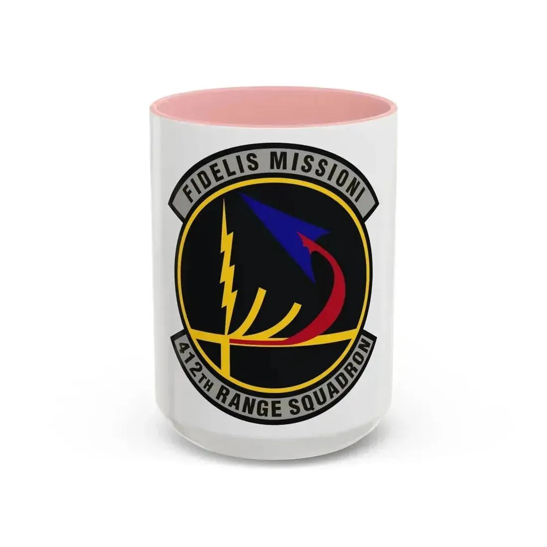 412th Range Squadron (U.S. Air Force) Accent Coffee Mug 15oz Pink - Go Mug Yourself