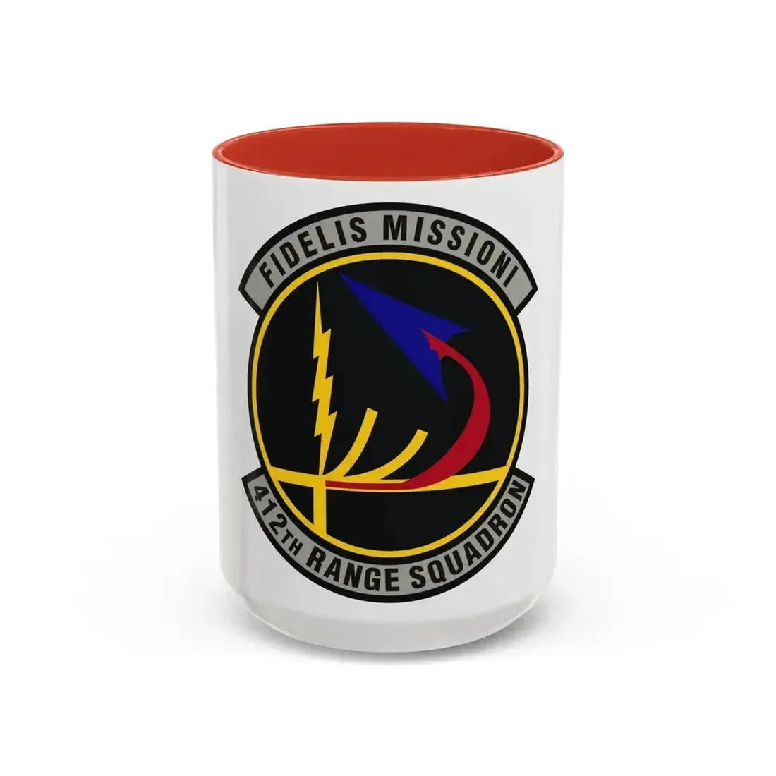 412th Range Squadron (U.S. Air Force) Accent Coffee Mug 15oz Red - Go Mug Yourself
