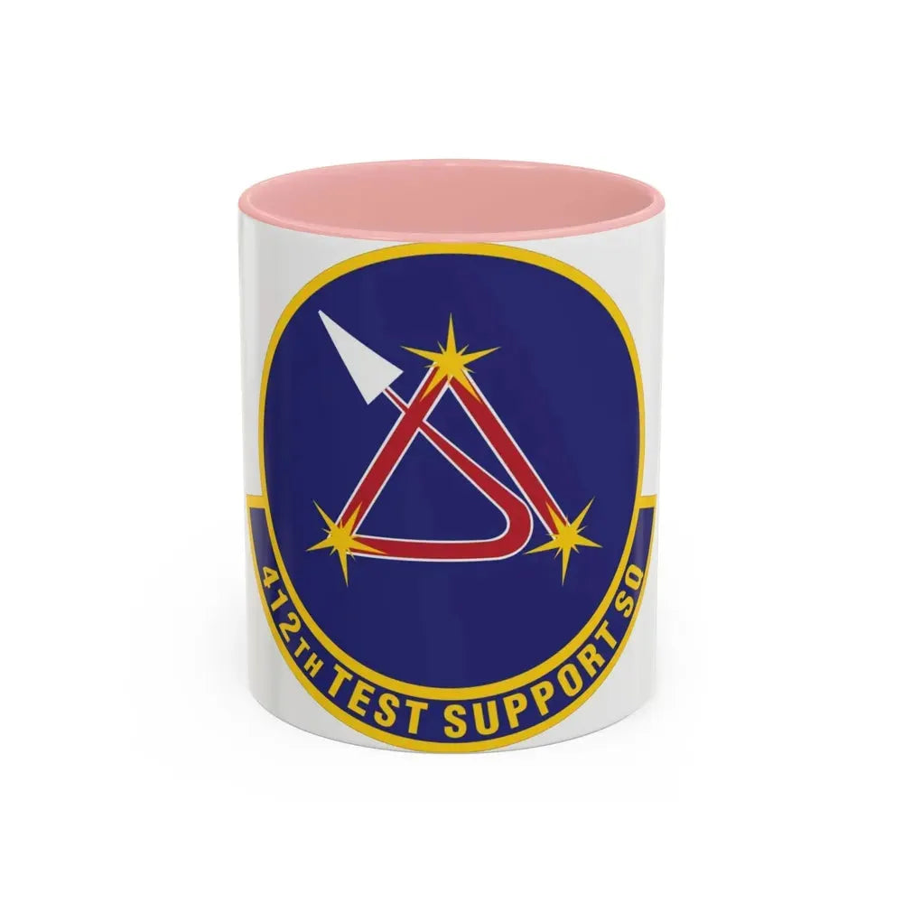 412th Test Support Squadron (U.S. Air Force) Accent Coffee Mug 11oz Pink - Go Mug Yourself