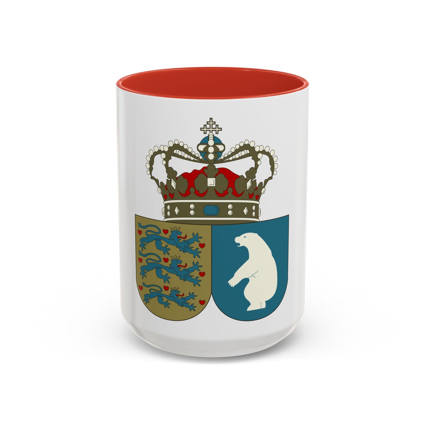Coat of arms of the County of Greenland - Accent Coffee Mug