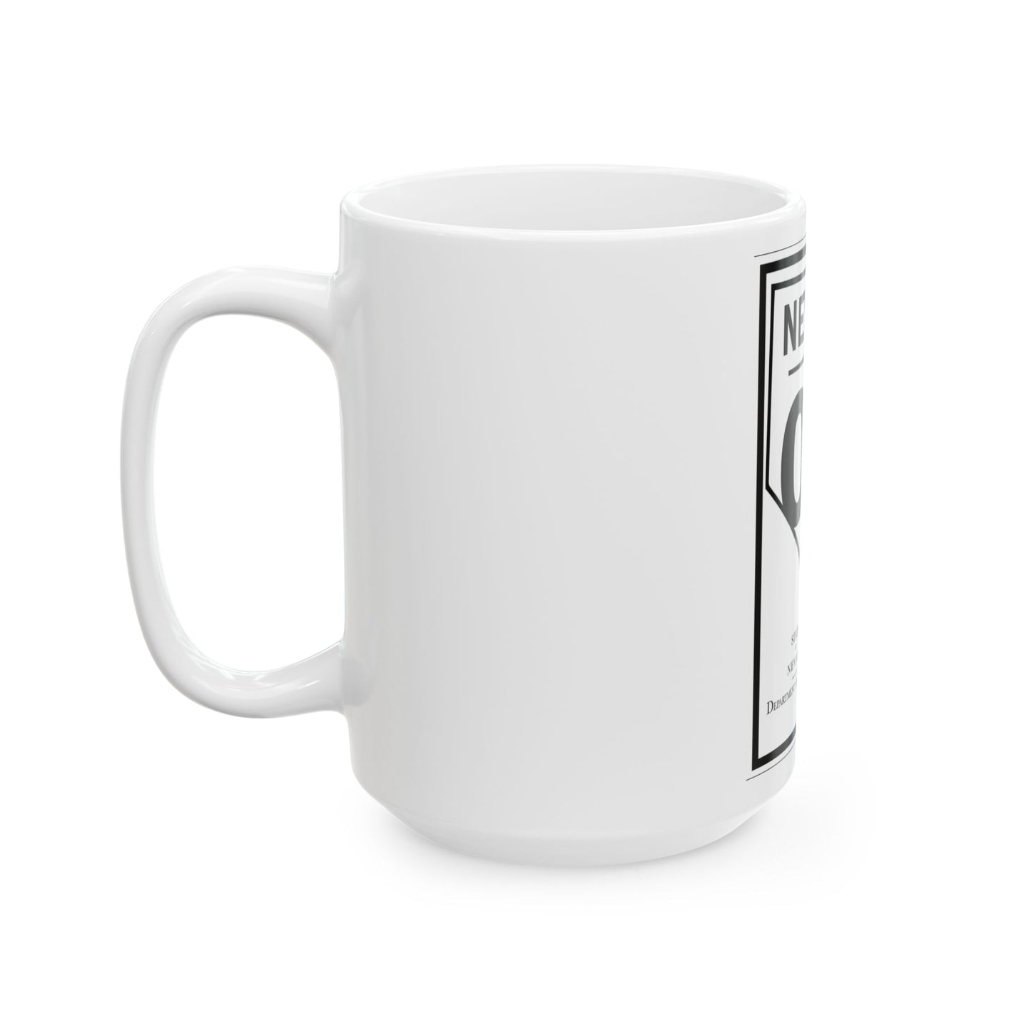 Nevada 00 1924 (Nevada) (Road Sign) White Coffee Mug