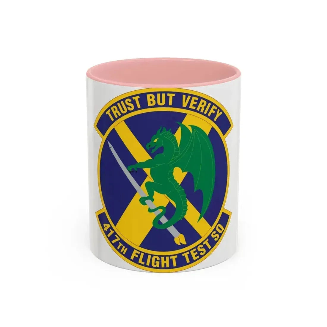 417th Flight Test Squadron (U.S. Air Force) Accent Coffee Mug 11oz Pink - Go Mug Yourself