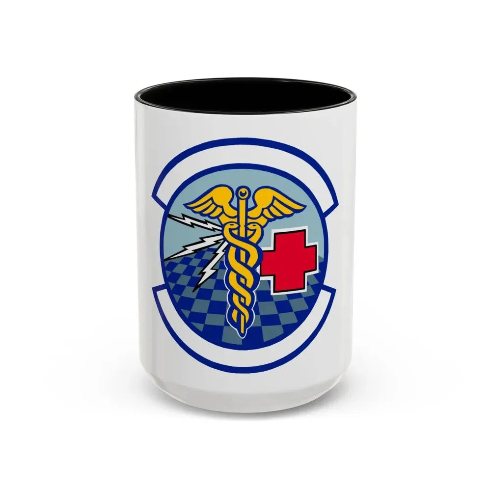419 Medical Squadron AFRC (U.S. Air Force) Accent Coffee Mug 15oz Black - Go Mug Yourself