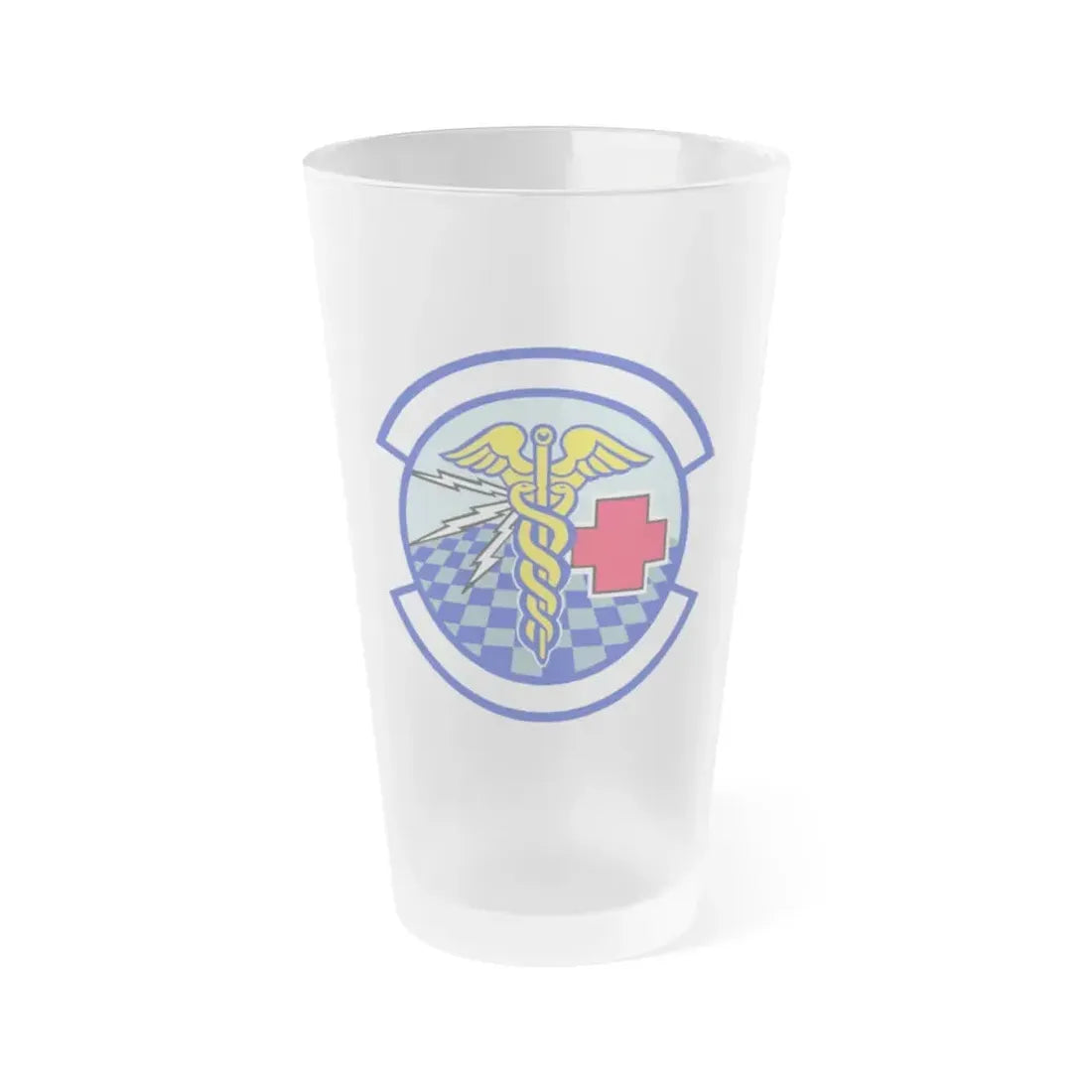 419 Medical Squadron AFRC (U.S. Air Force) Frosted Pint Glass 16oz 16oz Frosted - Go Mug Yourself