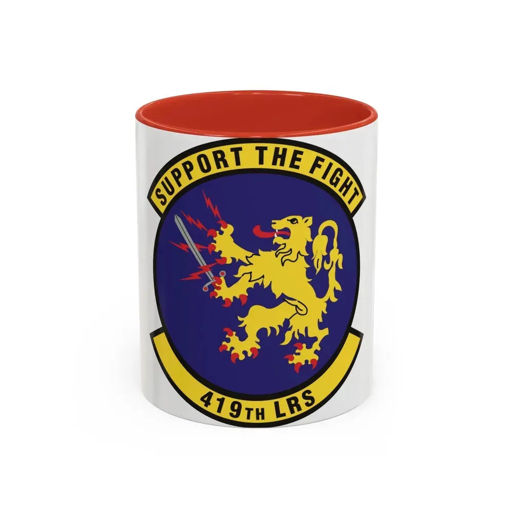 419th Logistics Readiness Squadron (U.S. Air Force) Accent Coffee Mug 11oz Red - Go Mug Yourself