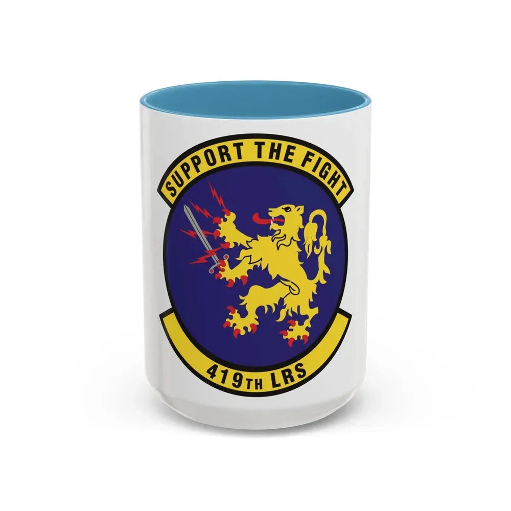 419th Logistics Readiness Squadron (U.S. Air Force) Accent Coffee Mug 15oz Light Blue - Go Mug Yourself