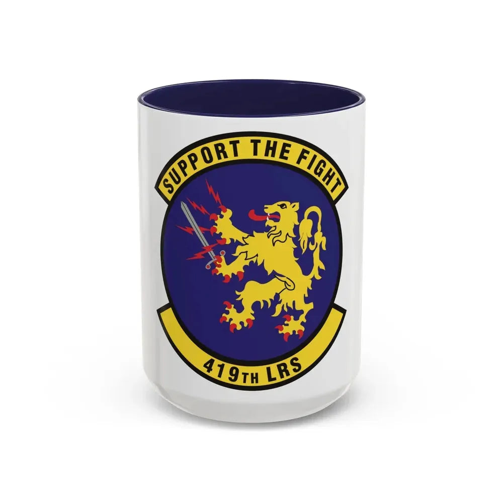 419th Logistics Readiness Squadron (U.S. Air Force) Accent Coffee Mug 15oz Navy - Go Mug Yourself
