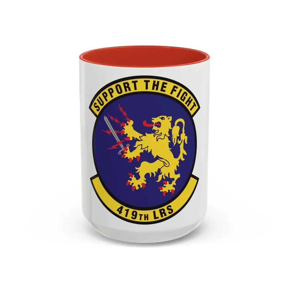 419th Logistics Readiness Squadron (U.S. Air Force) Accent Coffee Mug 15oz Red - Go Mug Yourself