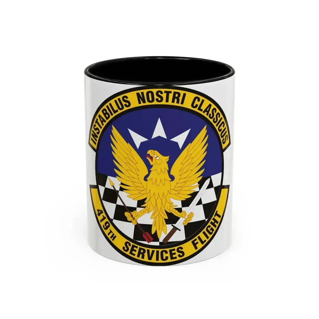 419th Services Flight (U.S. Air Force) Accent Coffee Mug 11oz Black - Go Mug Yourself