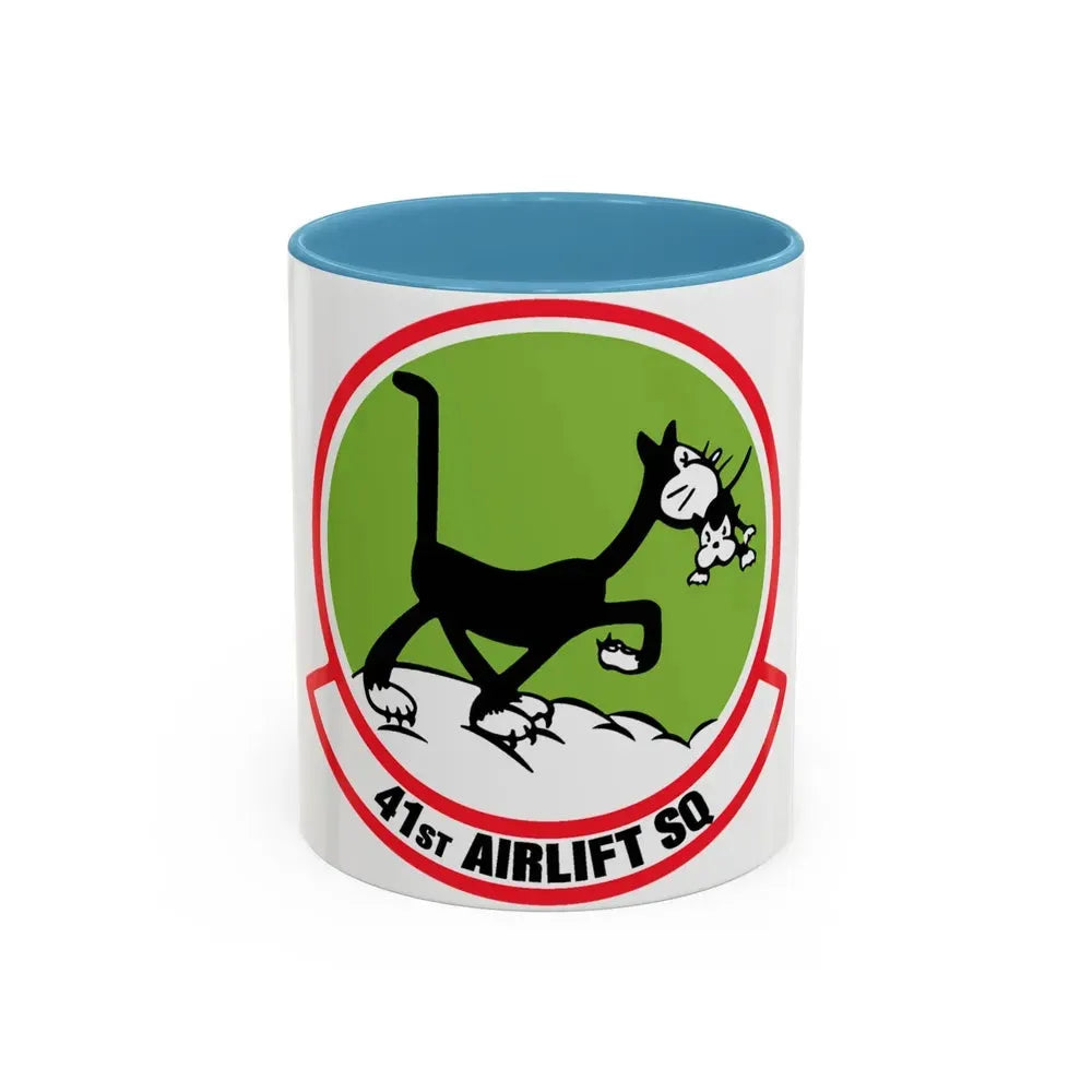41st Airlift Sq v2 (U.S. Air Force) Accent Coffee Mug 11oz Light Blue - Go Mug Yourself