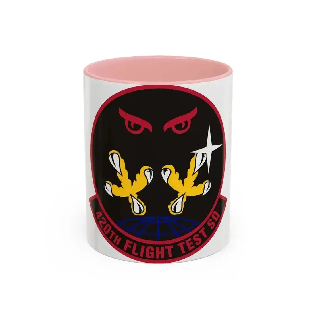 420 Flight Test Squdron AFMC (U.S. Air Force) Accent Coffee Mug 11oz Pink - Go Mug Yourself