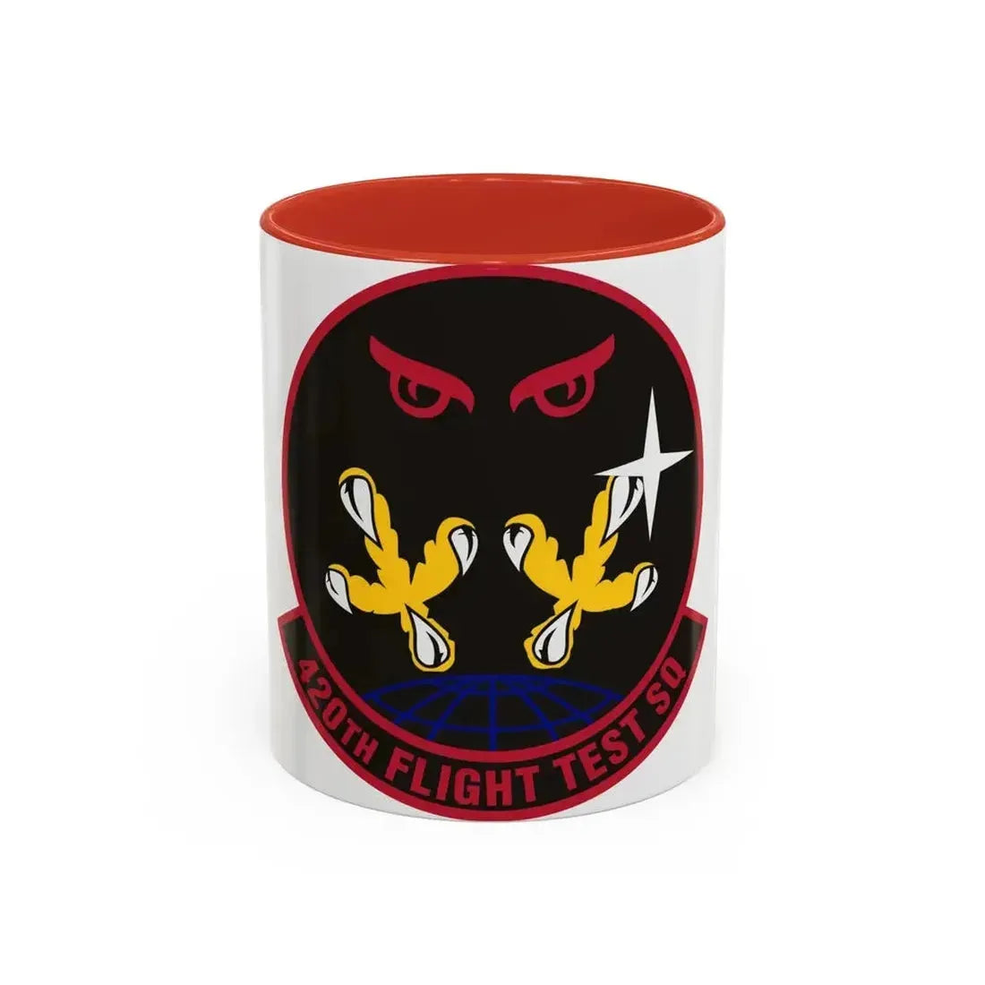 420 Flight Test Squdron AFMC (U.S. Air Force) Accent Coffee Mug 11oz Red - Go Mug Yourself