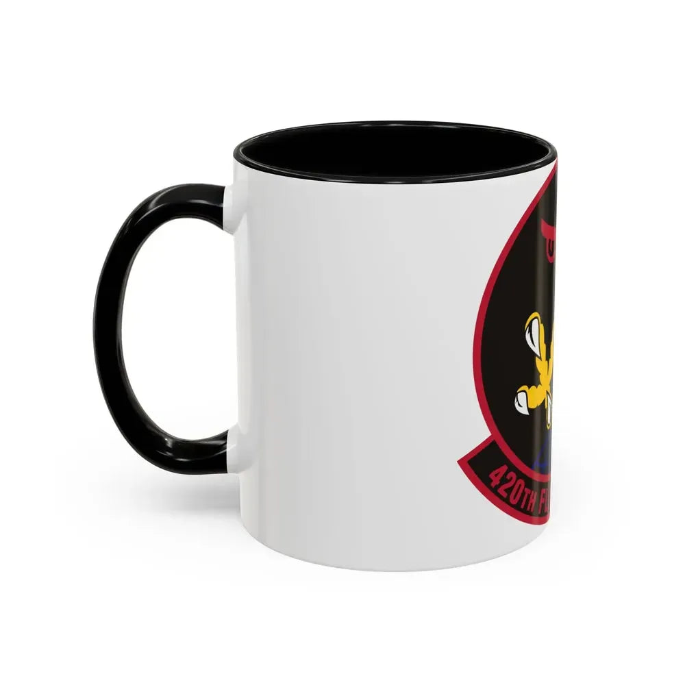 420 Flight Test Squdron AFMC (U.S. Air Force) Accent Coffee Mug - Go Mug Yourself