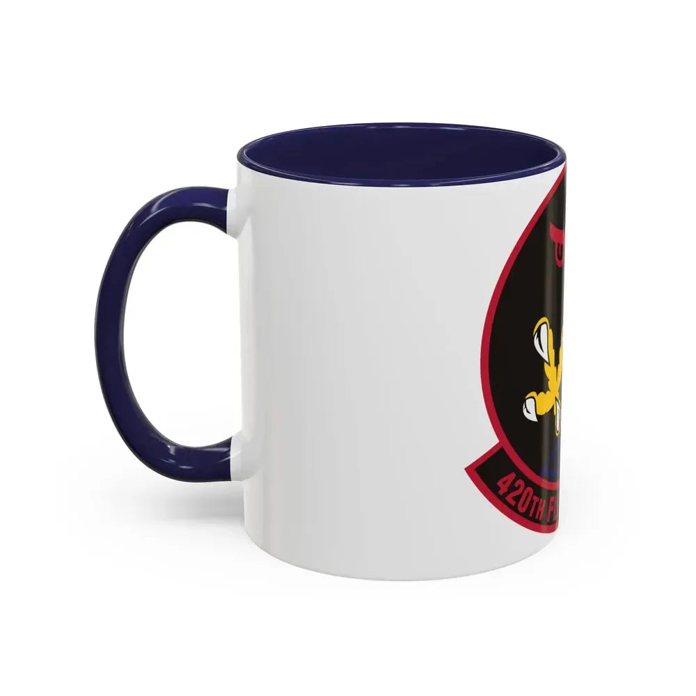 420 Flight Test Squdron AFMC (U.S. Air Force) Accent Coffee Mug - Go Mug Yourself